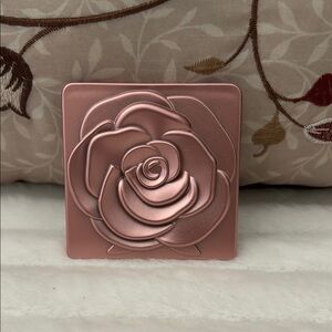 Rose Embossed Compact Mirror - Pink